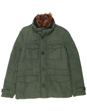PEUTEREY Mens Padded Jacket UK 36 Small Green...