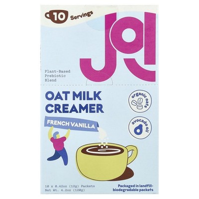 Oat Milk Creamer, French Vanilla, 10 Packets, 0.42 oz (12 g) Each