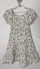Quince 100% Organic Cotton Kids Floral Print Dress  Size 7