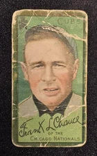 1911 T205 Gold Border Frank Chance RARE Piedmont 42 Back LOW GRADE (crease)