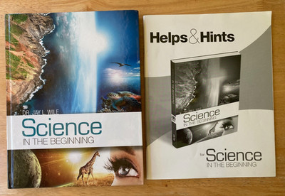 Berean Builders - Science in the Beginning Textbook and Helps & Hints book  Wile