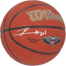 Jordan Hawkins New Orleans Pelicans Signed Wilson Team Logo Basketball