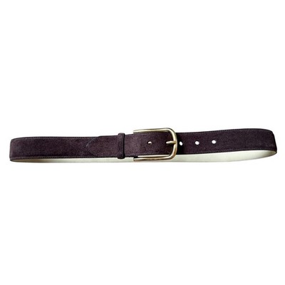 Coldwater Creek Sueded Leather Belt Brown Minimalist Basic Capsule Wardrobe