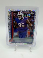 2025 TOPPS CHROME FOOTBALL DEONE WALKER FDI AUTO /14 RC BILLS 