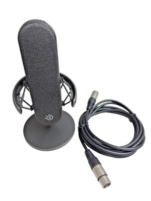 SteelSeries Alias Pro XLR Streaming Microphone Condenser Mic Stand Shock Mount