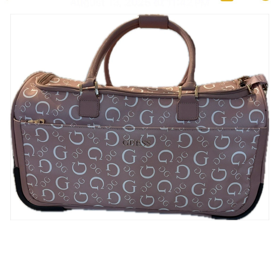 Guess Valise à roulettes - creme/beige