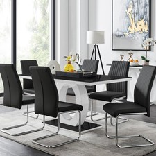 Brand New In Box Table top - Giovani High Gloss And Glass Dining Table