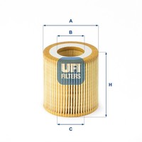 UFI ÖLfilter 25.191.00 Filtereinsatz FüR Ford TKE Ranger Ecoblue 4X4 Tdci Cab