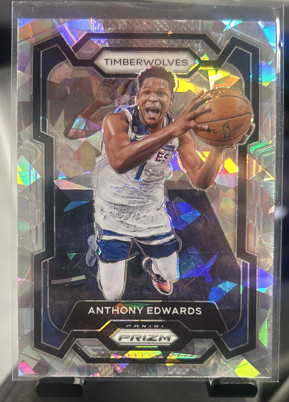 2023-24 Panini Prizm - Anthony Edwards #108 Ice Prizm