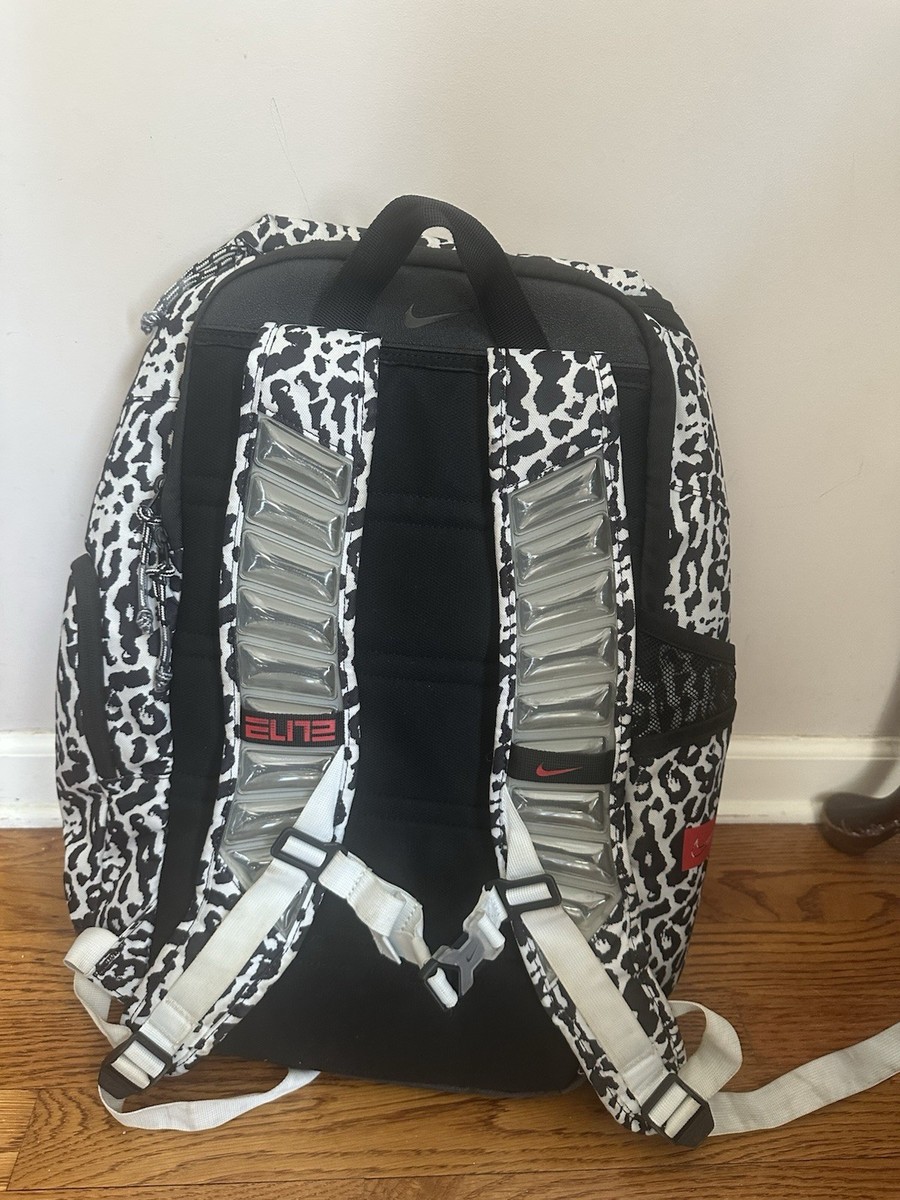 Nike Elite Leopard Print Team Issued Green Black Gray Elite Backpack Rare! Red Nike Elite Leopard Print Team Issued Green Black Gray Elite Backpack Rare! Red
