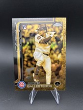 MOISES BALLESTEROS 2025 TOPPS CHROME GILDED ROOKIE CAST IN GOLD RC /199