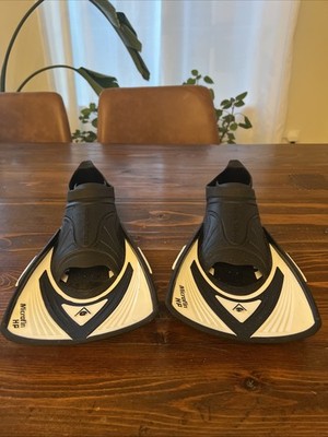 Aqua Sphere Microfin HP Fitness Fins, Black & White SIZE US 9 1/2 - 10 1/2 44-45