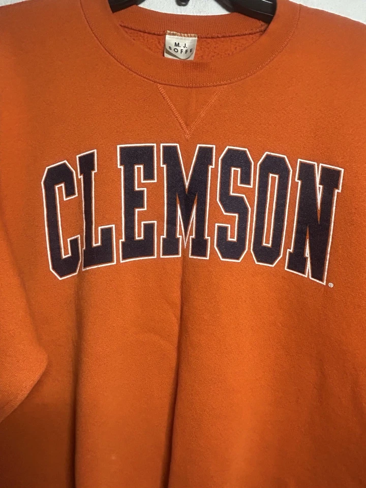 Sudadera MJ Soffe Vintage Hombre Clemson Talla M Foto 2 de 4