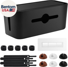 Cable Management Box,Cord Organizer Box for Desk Floor Cable Hide,Cable Box Orga