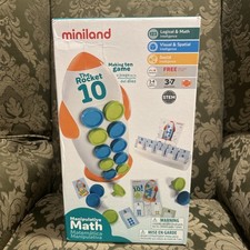 Miniland Educational The Rocket 10, Math Arithmetic For Children New Sealed