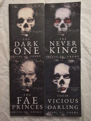 4pc Dark One Fae Vicious Darling Book Lot The Never King Series Nikki St. Crowe