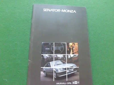 VAUXHAL L- OPEL  SENATOR / MONZA  SALES BROCHURE  1983