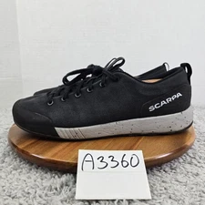 Scarpa Spirit Black Canvas Casual Lace Up Performance Outdoor Shoe Mens EU 45.5