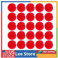 25 Pcs Red Clown Noses Cosplay Noses Foam Circus Noses for Halloween Christmas C