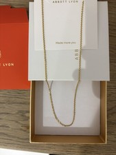 Abbott Lyon Fine Chain Necklace Gold Brand New