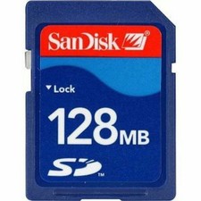 SanDisk 128MB SD Card FOR EARLY DIGITAL CAMERA CAMCORDER