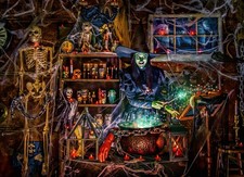 Witches' Brew Jigsaw Puzzle - 1000 Piece Halloween Puzzles for Adults with Ra...