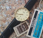 Citizen Quartz CQ Dress Watch Gold Plated November 1977