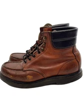 Red Wing Lace-Up Boots/Us7/Brw/Leather/Melted Inside/With Repair// 11412