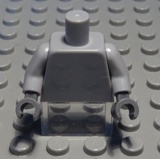 Lego Figur Zubehör Oberteil Torso new Grau