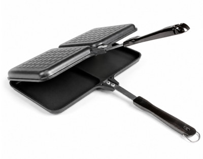 Doppel Sandwich Toaster Antihaft Camping Toastie Maker Gaskochfeld