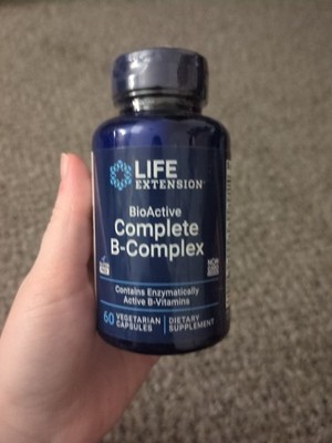 Life Extension Bioactive Complete B-Complex 60 vegetarian capsules exp 2027