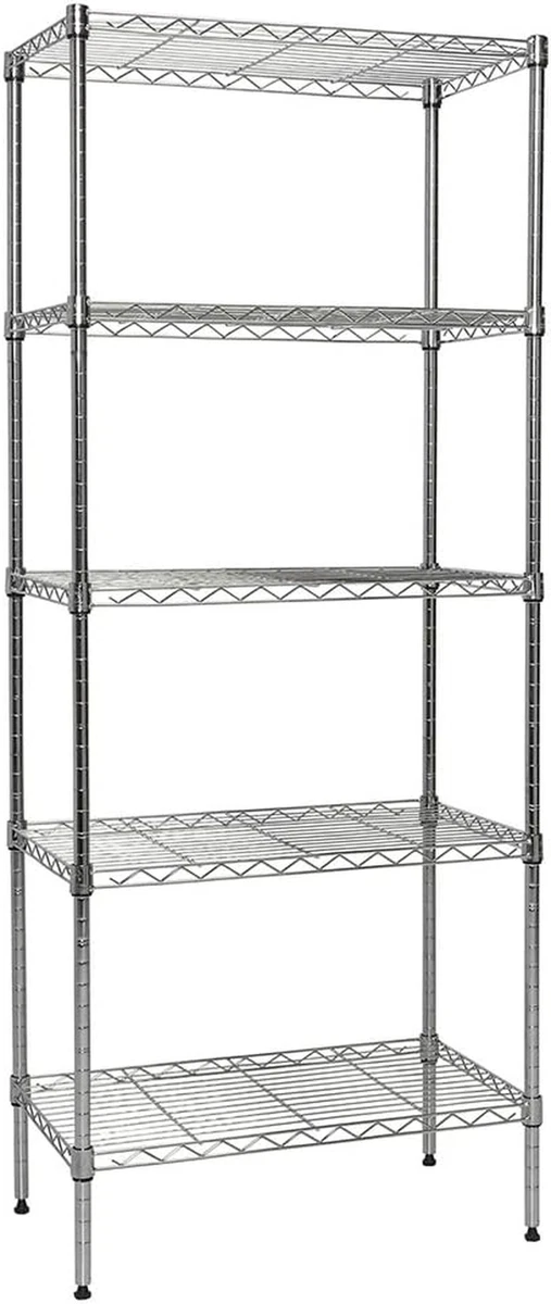 Shelving Inc. Estantería De Alambre Cromado De 12 Pulgadas De