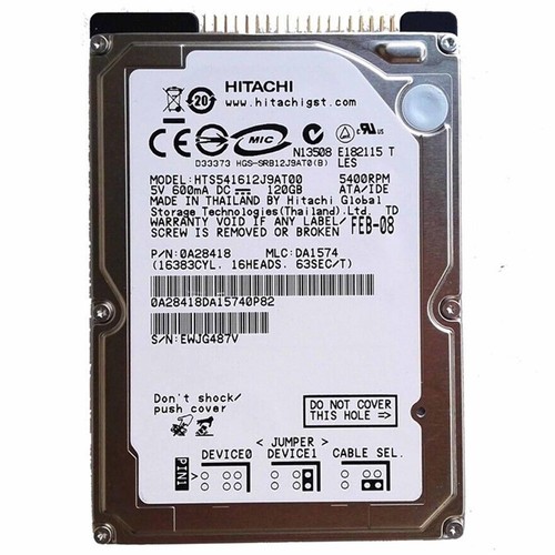 Hard Disk HDD Drive Ide Pata 2,5 