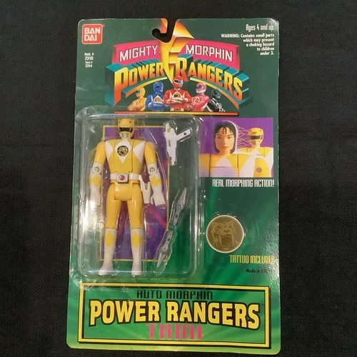 Vintage 1994 Bandai Mighty Morphin Power Rangers YELLOW Ranger TRINI Figure New