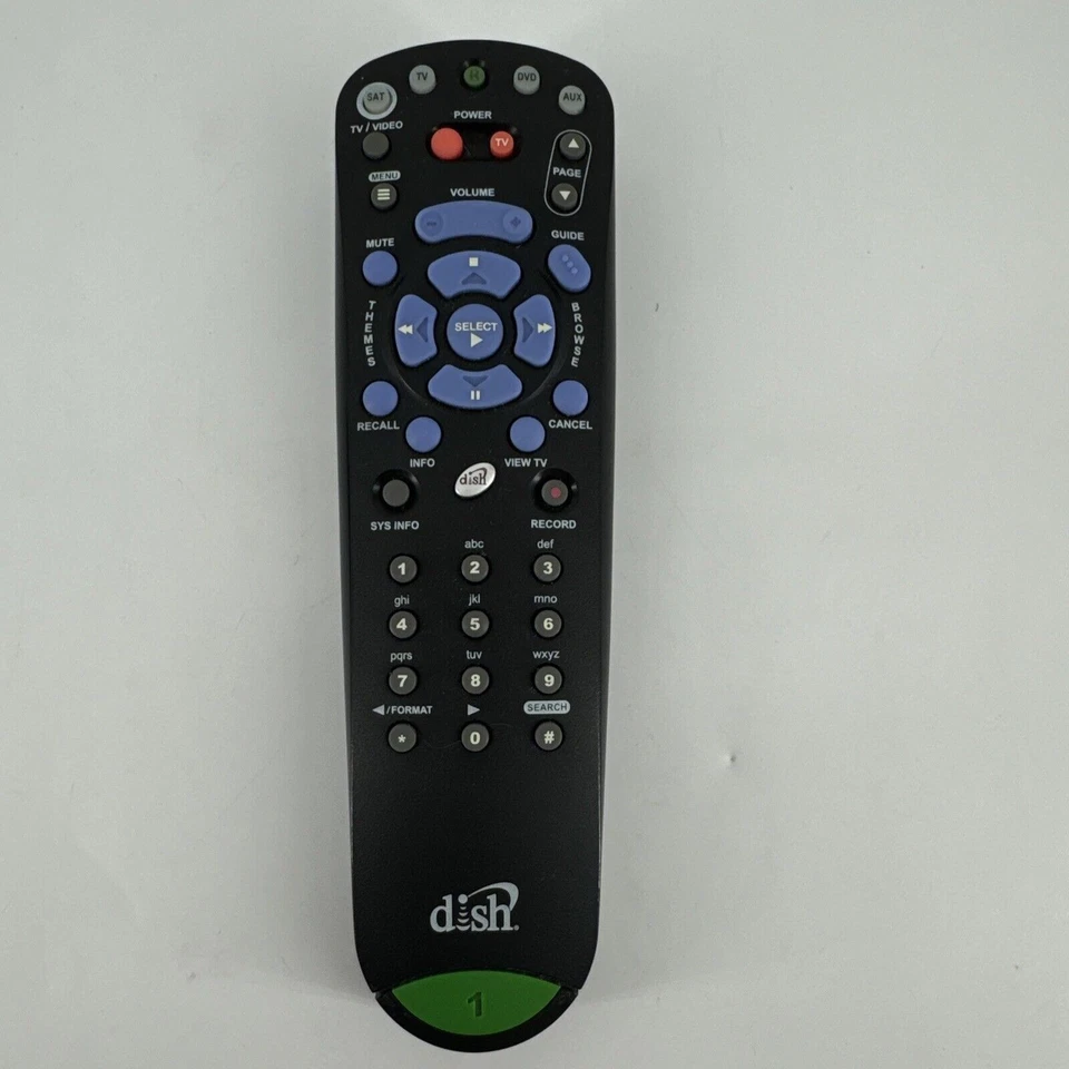 Dish Network EchoStar 3.4 IR 189519 #1 Remote Control Dish Logo Tested Works - Image 2 of 4