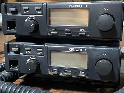 Pair Kenwood TK-705D VHF FPP Bundle - 2x KMC-14 Mics, 20ft Coax w