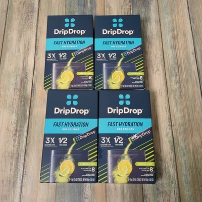 DripDrop Fast Hydration Lemon Lime Electrolyte Drink Mix 36 Packets Exp 2029