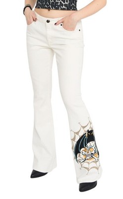 Ed Hardy Bat Skull Bootcut Jean Embroidered - WEHD8800-12 | eBay