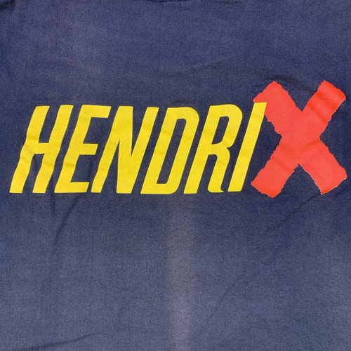 Maglietta Vintage Jimi Hendrix 1991 Chitarra Brucia XL Punto Singolo FORO E SCOLORIMENTO - Foto 11 di 18