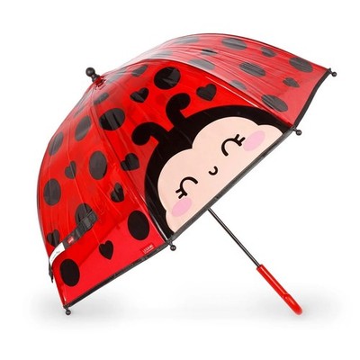 Legami Kinder Regenschirm MARIENKÄFER - Kinderregenschirm Ladybug, Schirm