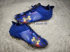 Under Armour UA Spotlight 4 MC USA Football Cleats Mens Size 10 3027307-400