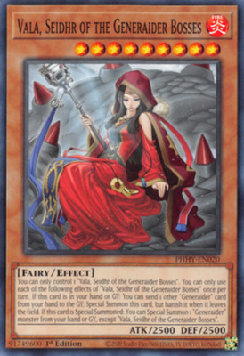 Vala, Seidhr of the Generaider Bosses - PHHY-EN020 - Common - 1st Edition - NM