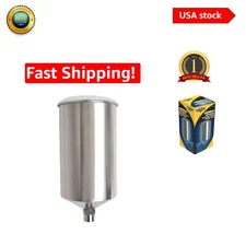 1000ML Aluminum Gravity Feed Paint Cup with Durable Lid - Lightweight Precision