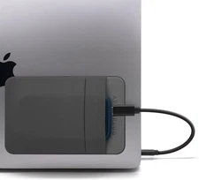 2-Pocket Adhesive Pouch for Laptop, Compatible with External Portable SSD, Magic