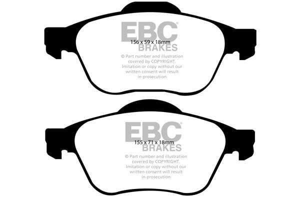 EBC DP1421 BRAKE PAD SET DISC BRAKE Front