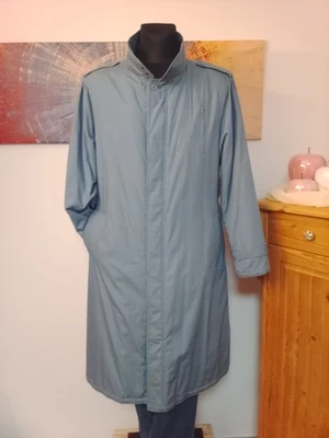 C&A - warmer toller Herren-Steppmantel Gr.56 in rauchblau mit Gürtel - waschbar - Bild 1 von 4