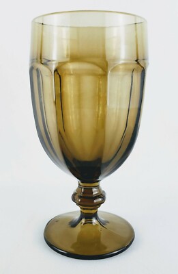 Libbey Duratuff Glass Mocha Brown Gibraltar Ice Tea Goblet 7''