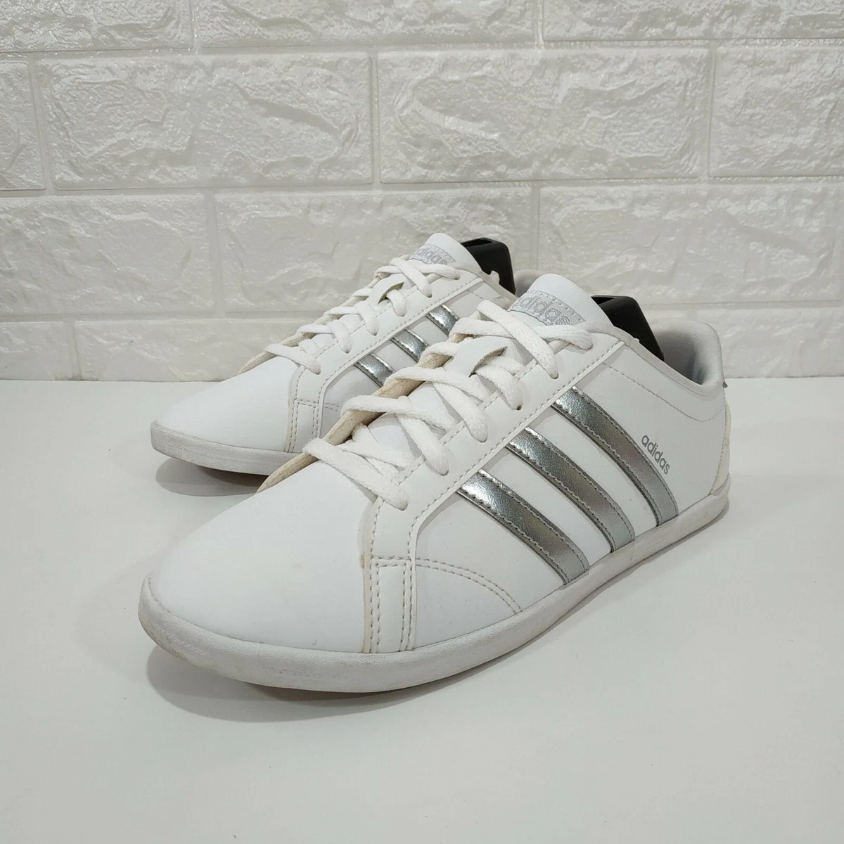 desnudo posponer superávit Adidas NEO CONEO QT Womens Casual Shoes US 6.5 EUR 38 White Silver DB0135 |  eBay