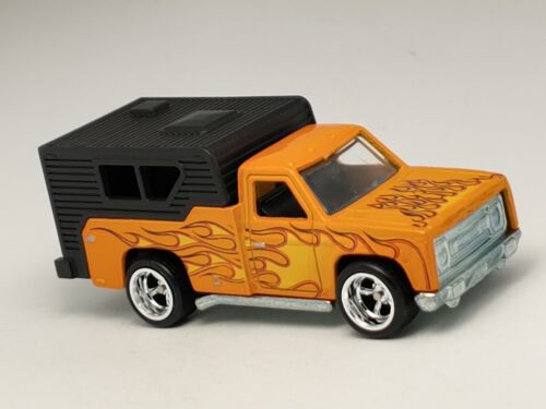 Hot Wheels Heritage Series Orange Backwoods Bomb Camper Pickup Truck Real Riders - Picture 1 of 5