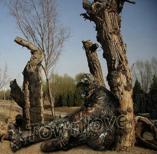 Mens Winter Bionic Camouflage Thicken Hunting Clothes Tactical Waterproof Suits - Picture 6 of 12